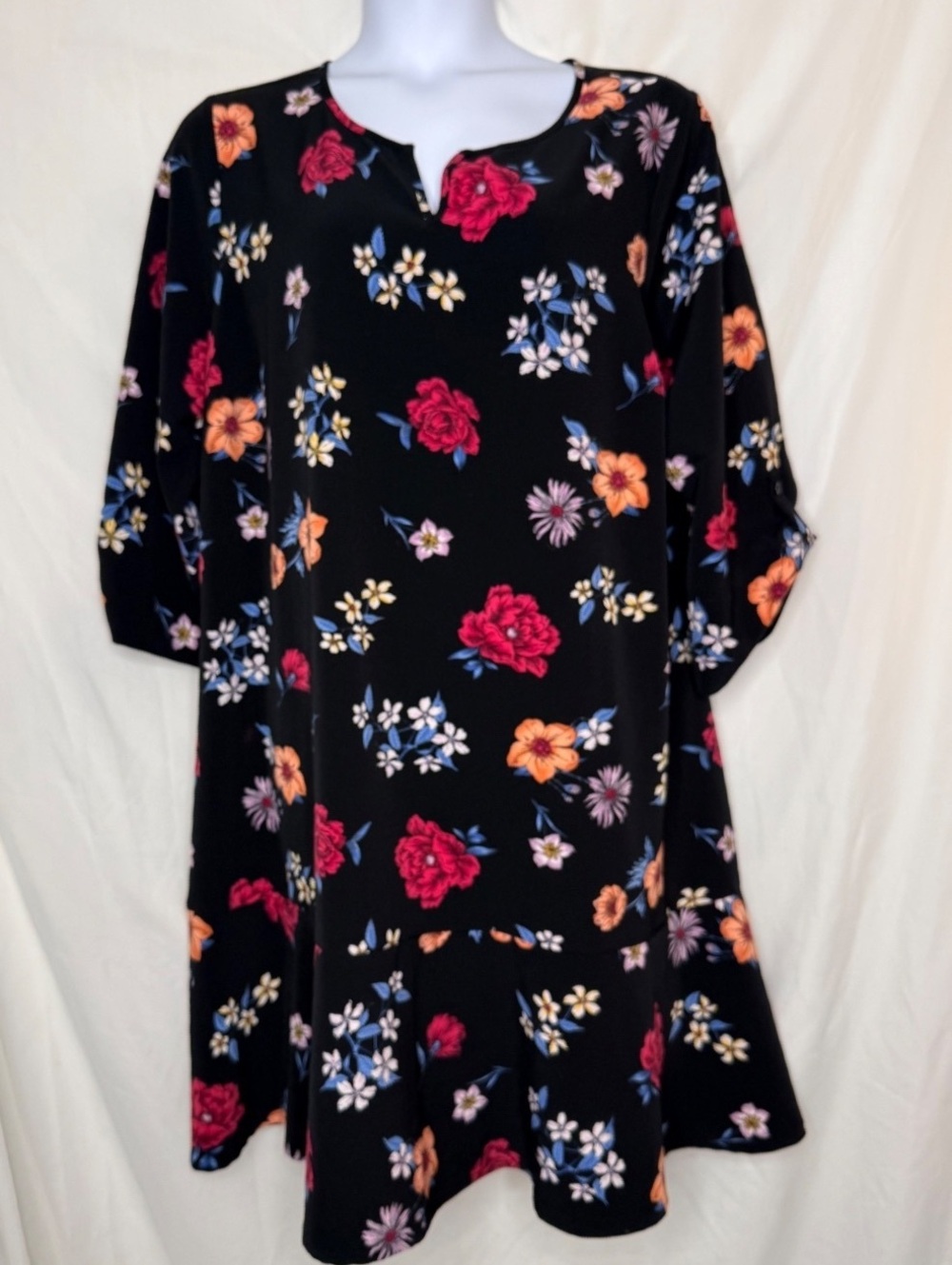 Lane Bryant Floral Shift Dress Size 24